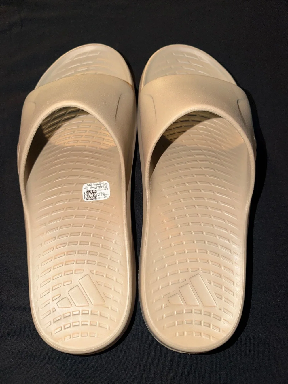 adidas Slide Sandals in Beige